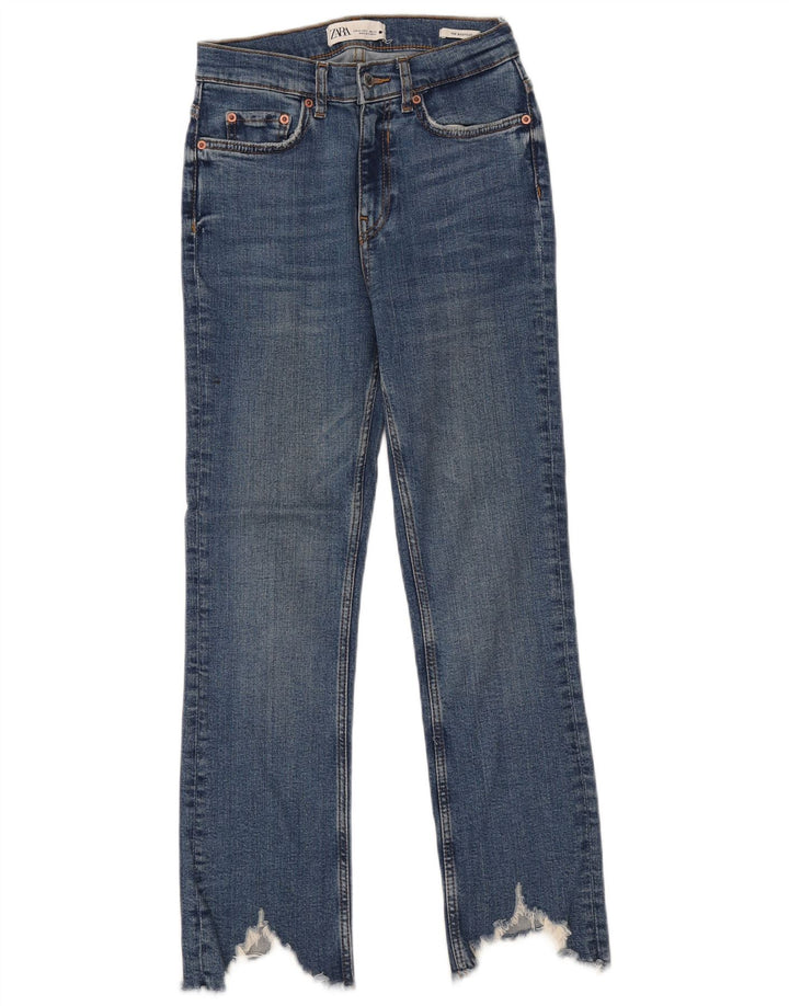 Damskie jeansy Bootcut ZARA EU 34 2XS W24 L26 Niebieskie