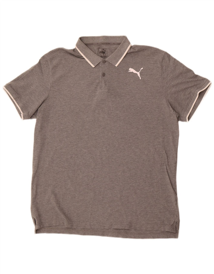 Męska koszulka polo Puma XL, szara, nakrapiana