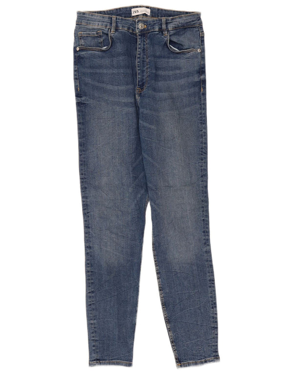 Jeansy damskie Zara Skinny EU 42 Large W32 L27 Niebieskie