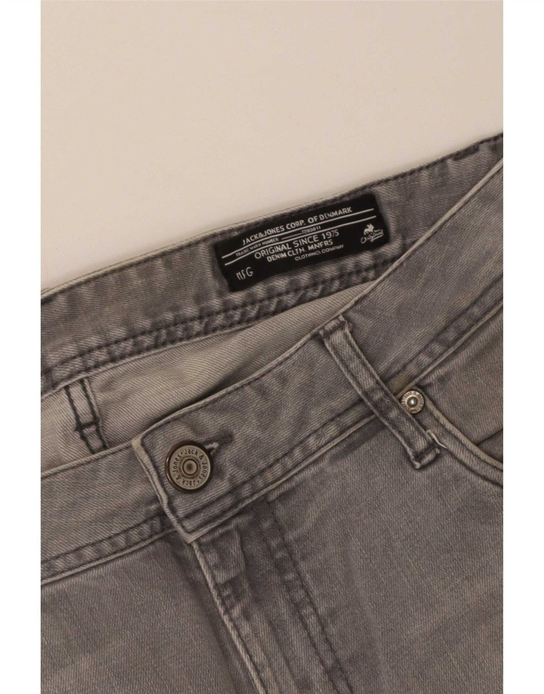 Męskie jeansy obcisłe Jack & Jones Ben W34 L35 szare