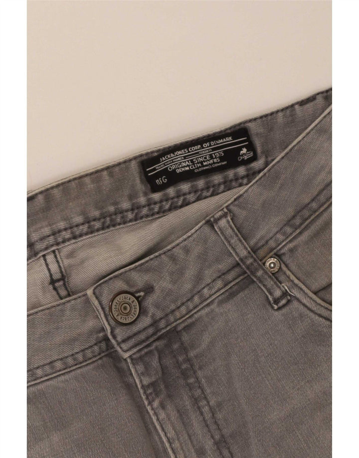Męskie jeansy obcisłe Jack & Jones Ben W34 L35 szare