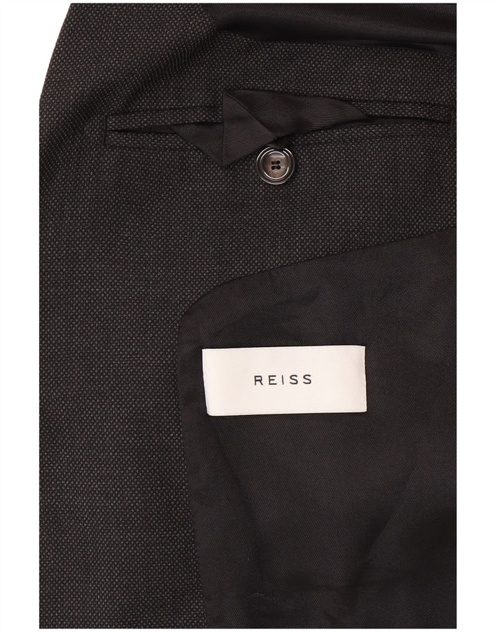 Męska marynarka zapinana na 1 guzik Reiss UK 36 Small Grey