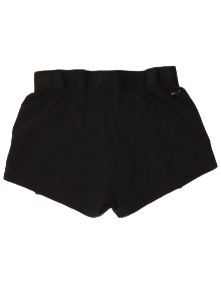 Damskie spodenki sportowe Nike Dri Fit UK 10, małe, czarne, poliestrowe