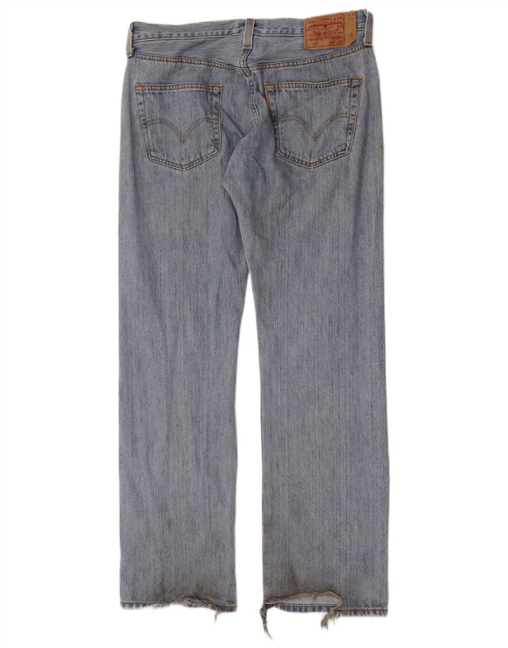 Męskie proste dżinsy Levi's W34 L32 Niebieskie bawełniane