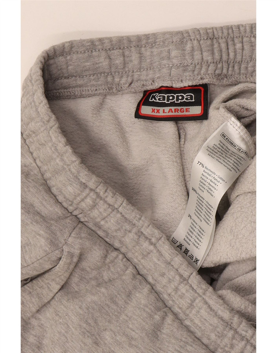 Męskie spodnie dresowe Kappa Graphic Joggers 2XL Szara bawełna w plamki