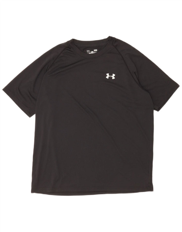 Męski t-shirt Under Armour Heat Gear, duży, czarny, poliestrowy