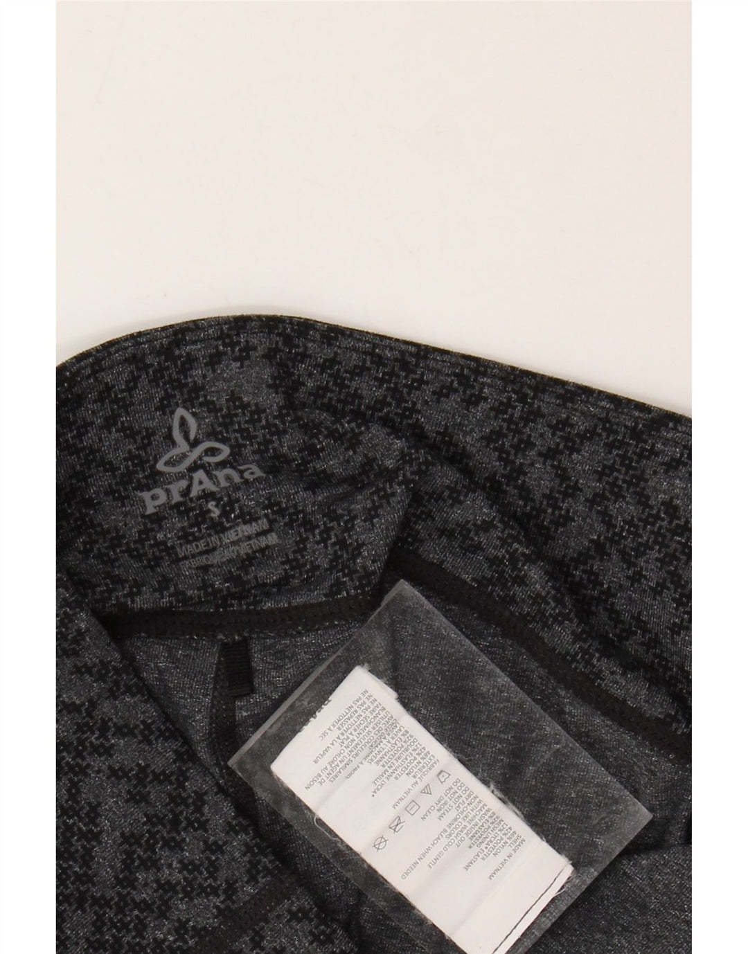 Legginsy damskie PRANA UK 8 Small, szary, geometryczny nylon