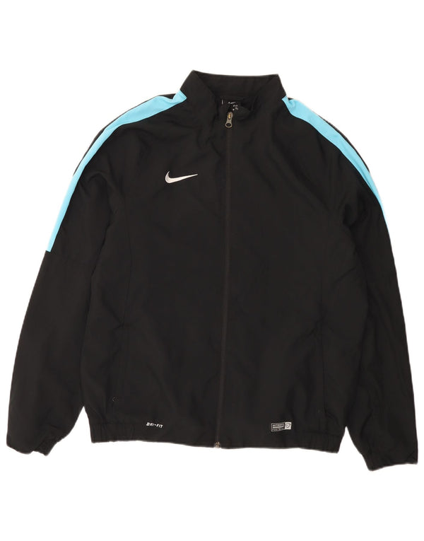 Chłopięca kurtka dresowa Nike Dri Fit 13-14 lat XL, czarna, z blokami kolorów