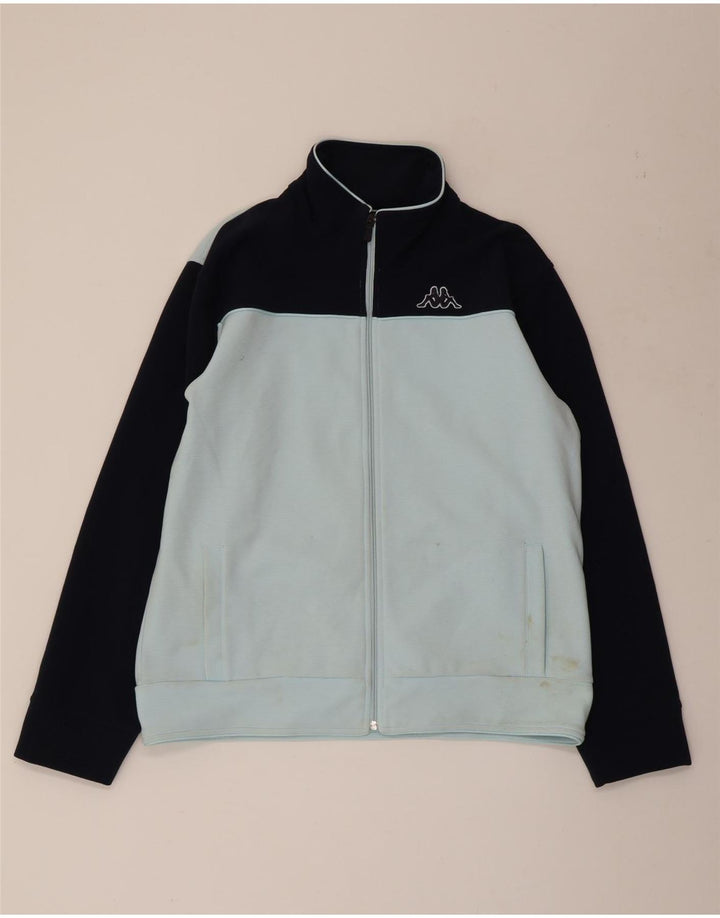 Damska kurtka dresowa KAPPA UK 18 XL Niebieski poliester z blokami kolorów