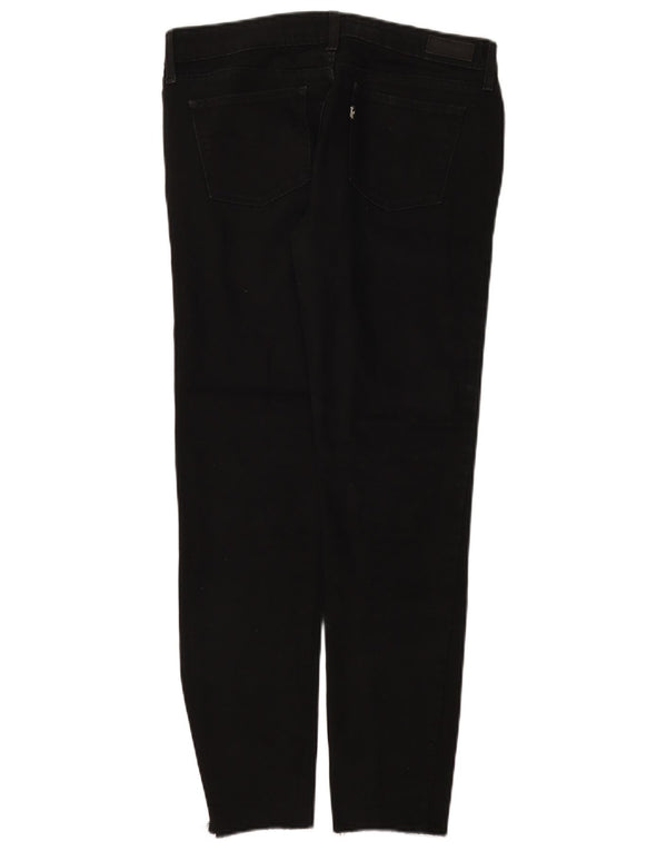 Damskie jeansy Levi's lekko zakrzywione slim W28 L28 czarne