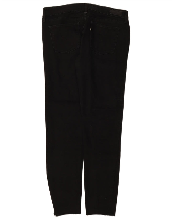 Damskie jeansy Levi's lekko zakrzywione slim W28 L28 czarne