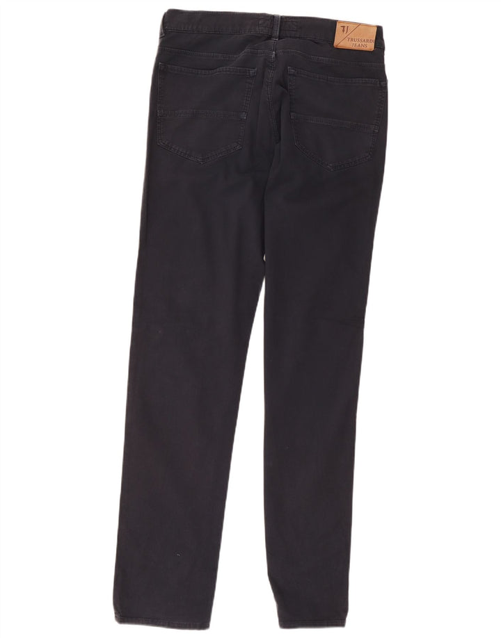 Męskie spodnie typu slim casual Trussardi W32 L34 szare