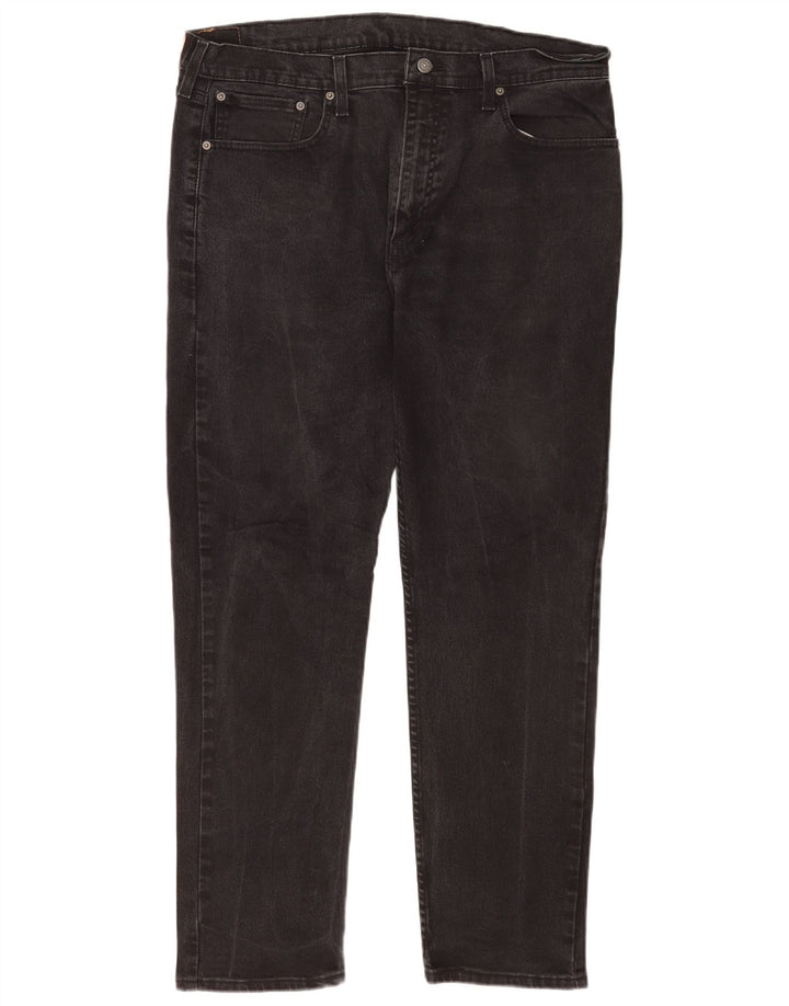 Męskie jeansy Levi's 502 Tapered W38 L32 Czarna bawełna