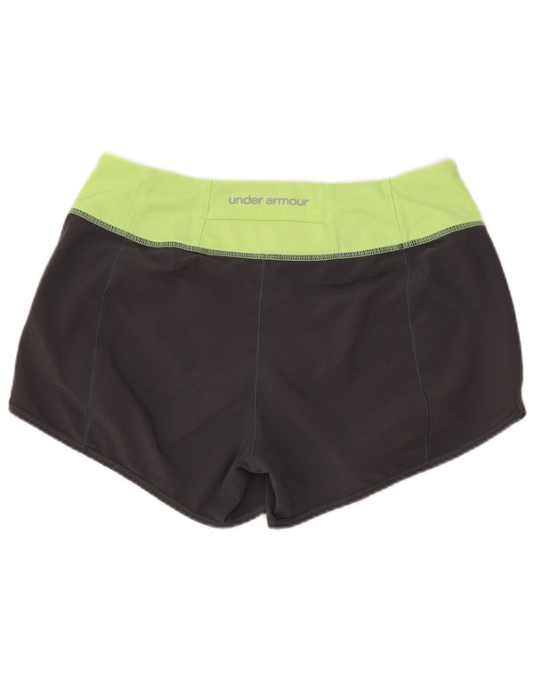 Damskie spodenki sportowe Under Armour Heat Gear UK 10, małe, szare, z blokami kolorów