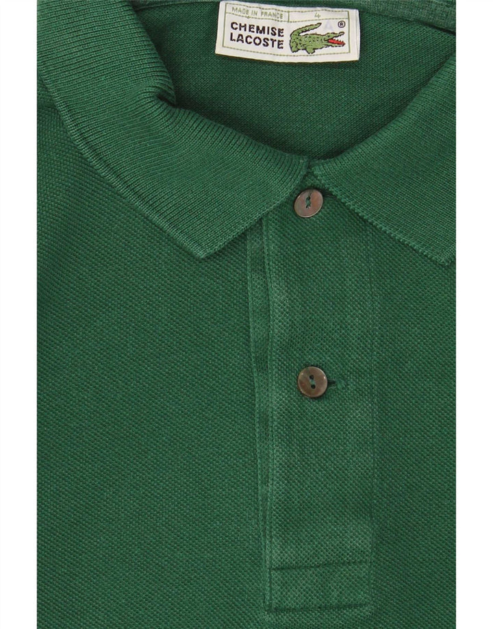 Męska koszulka polo Lacoste z długim rękawem, rozmiar 4, średnia, zielona bawełna