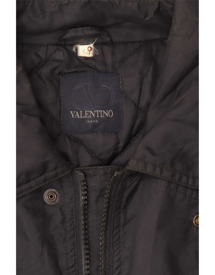 Męski płaszcz wiatrówka Valentino IT 54 2XL Czarny poliamid