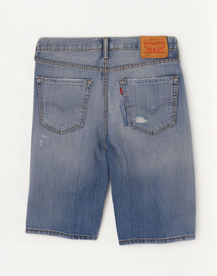 Męskie spodenki jeansowe Levi's 508 w trudnej sytuacji W33 Średnioniebieskie bawełniane