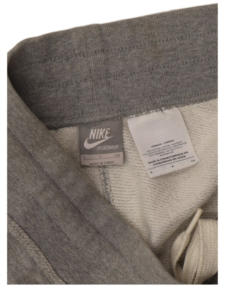 NIKE Mens Graphic Sport Shorts Small  Grey Cotton