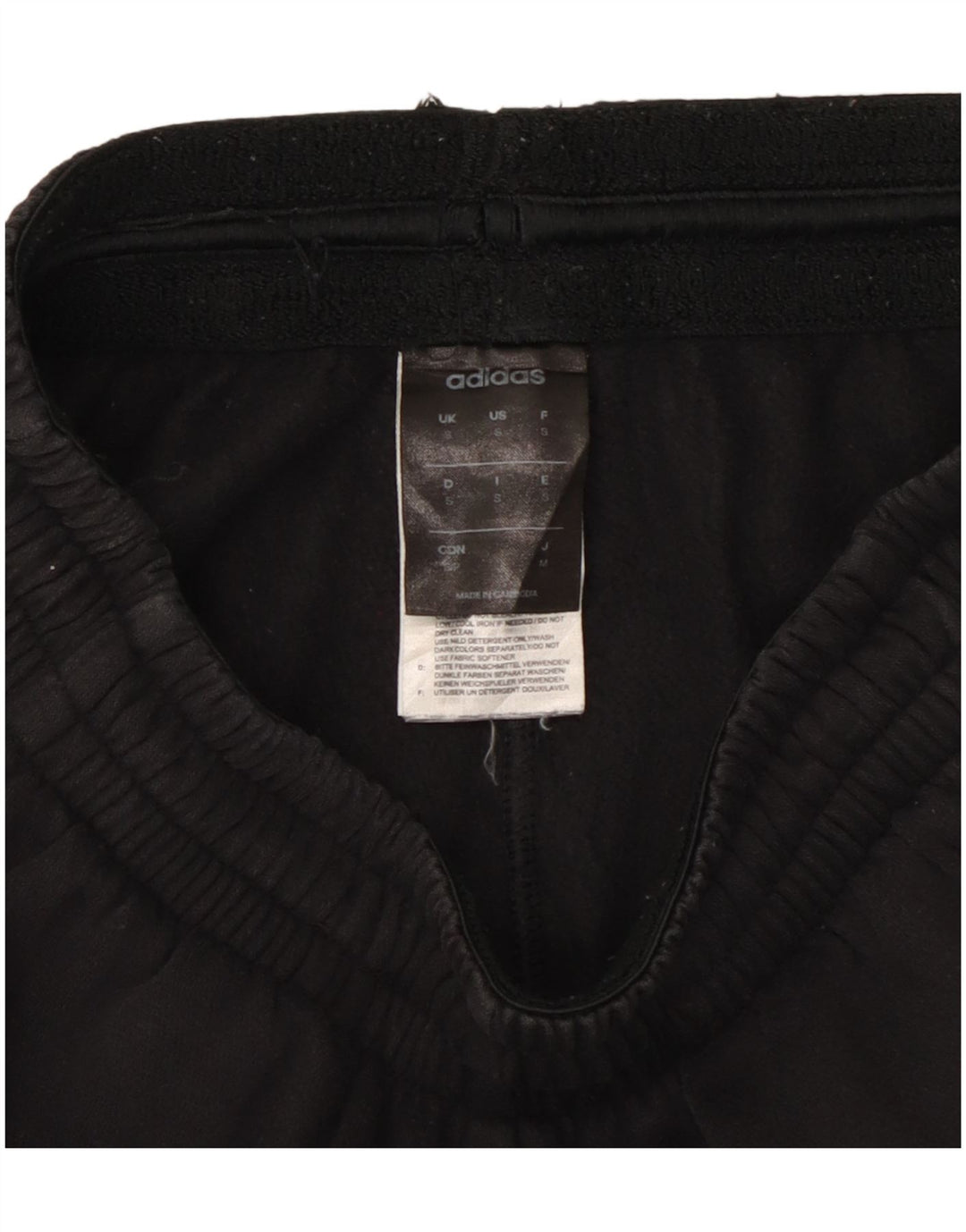 Damskie spodnie dresowe ADIDAS UK 8, małe, czarne, bawełniane