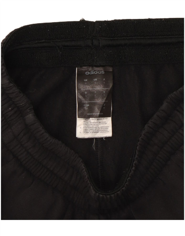 Damskie spodnie dresowe ADIDAS UK 8, małe, czarne, bawełniane