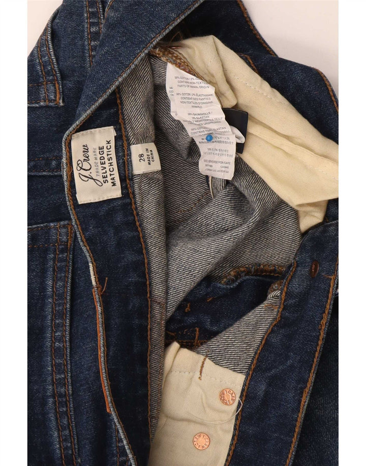 Męskie dżinsy J. Crew Matchstick Straight W28 L28 Niebieska bawełna