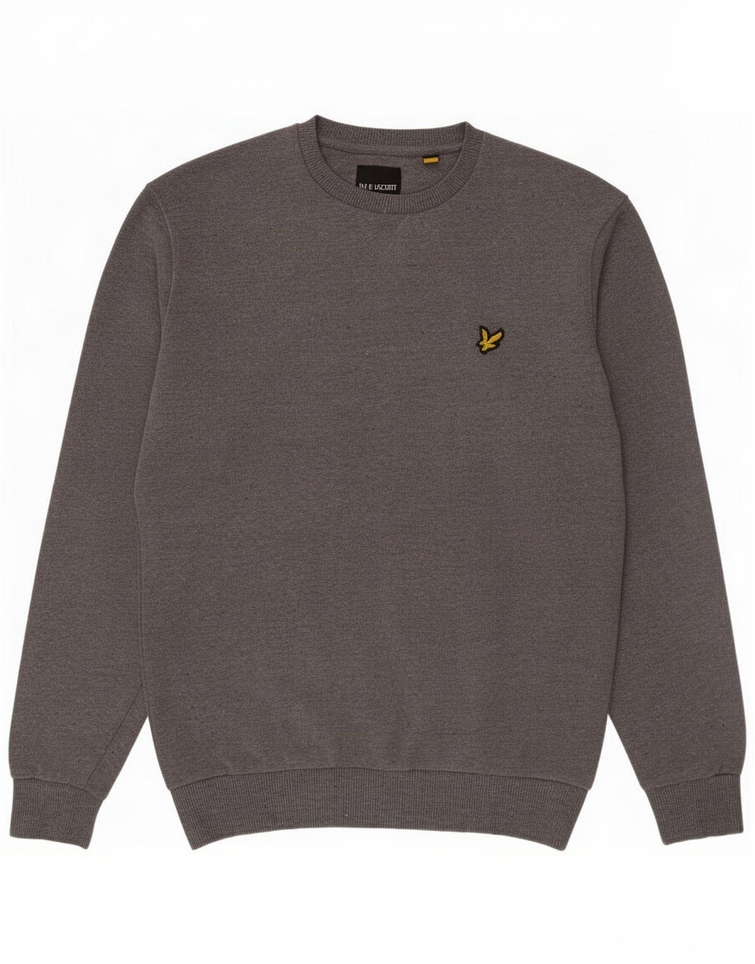 Męski sweter dresowy Lyle & Scott, średnioszary, bawełniany