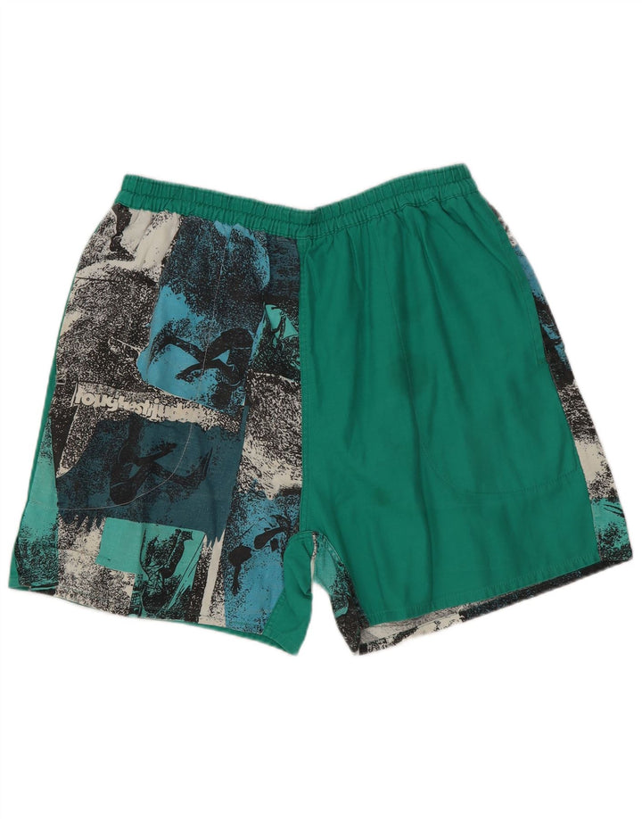 Męskie spodenki kąpielowe w stylu vintage, małe, wielokolorowe, bawełniane typu Tie Dye