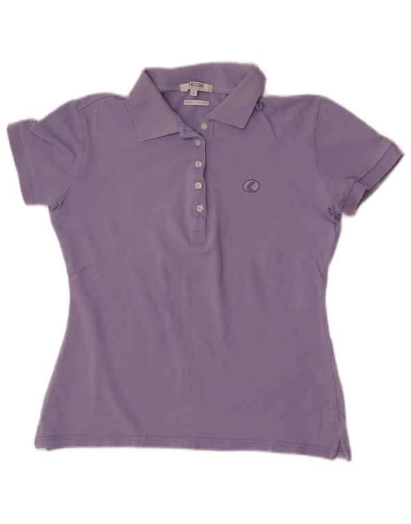 Damska koszulka polo Geox Regular Fit UK 10, mała fioletowa