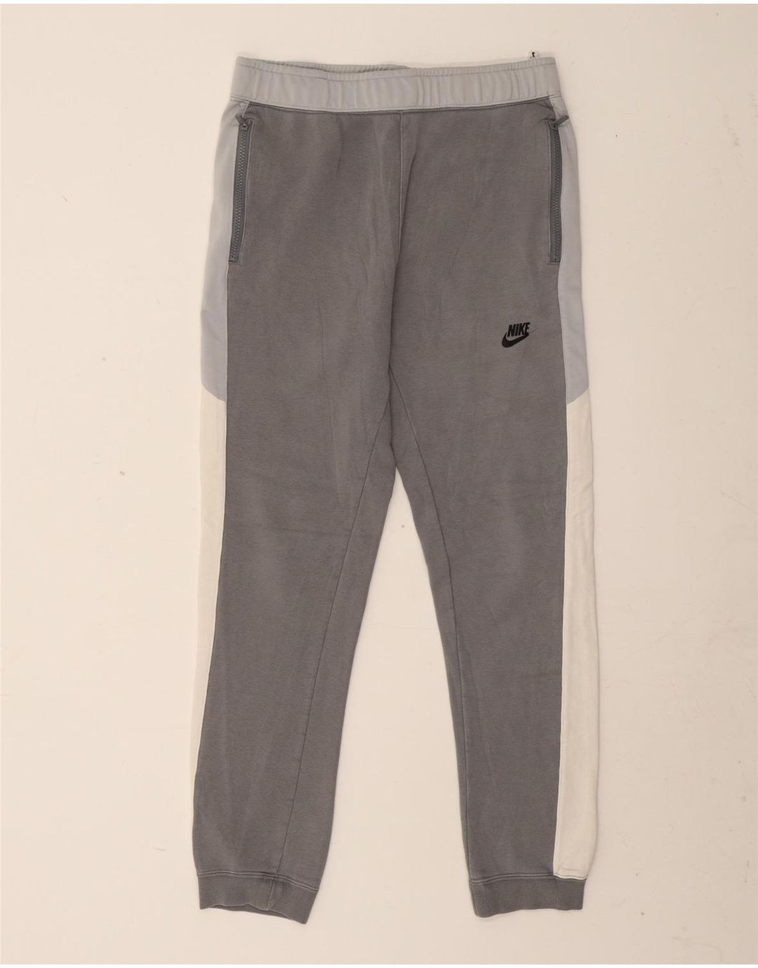Męskie spodnie dresowe Nike Joggers Średnioszary, bawełniany blok kolorów