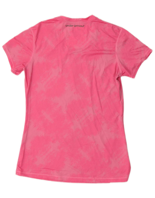 Damska koszulka Under Armour Heat Gear Top UK 14 Medium Pink Tie Dye