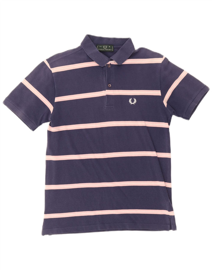 Męska koszulka polo Fred Perry, mała, bawełniana w granatowe paski