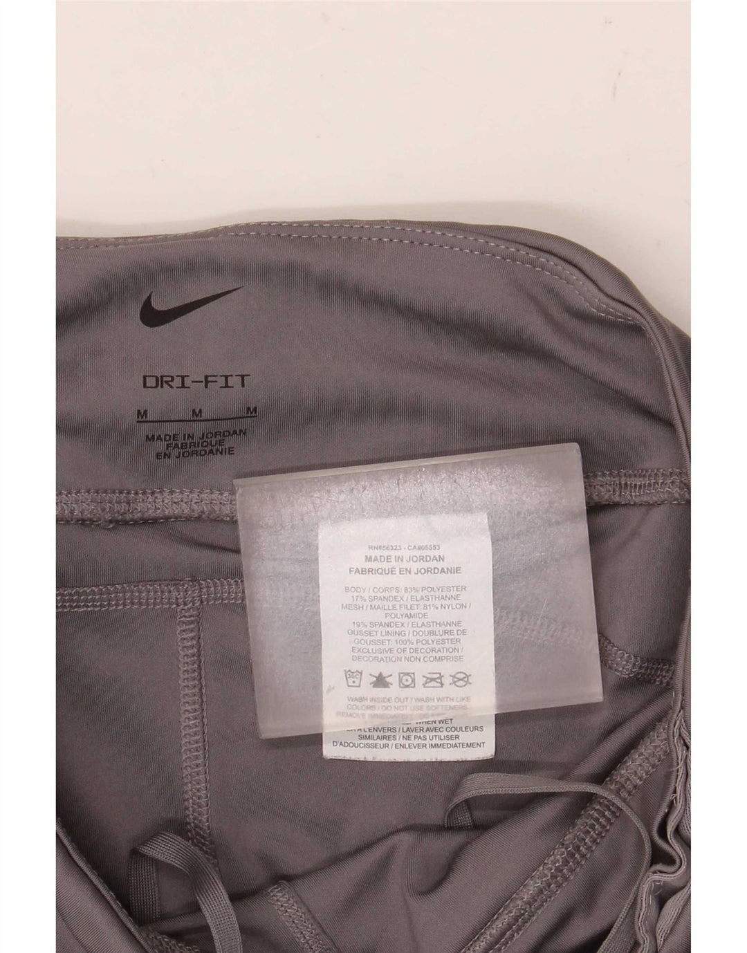 Damskie legginsy Nike Dri Fit UK 12, średnioszary, poliestrowy