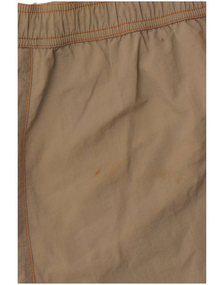 Męskie spodenki kąpielowe CHAMPION z grafiką, duże, khaki, poliamid z blokami kolorów