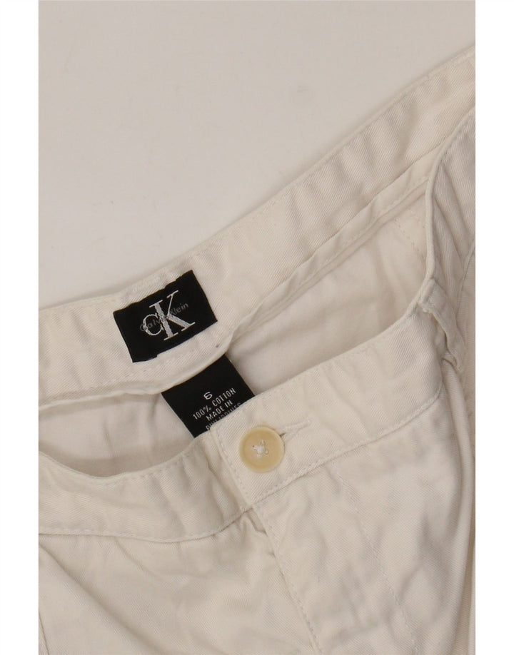Damskie spodenki Chino Calvin Klein US 6 Medium W28 Off White Cotton