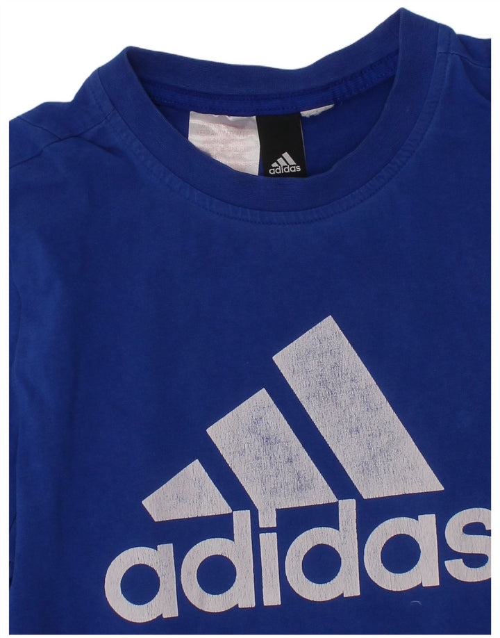 Chłopięca koszulka z grafiką Adidas Top 10-11 lat niebieska