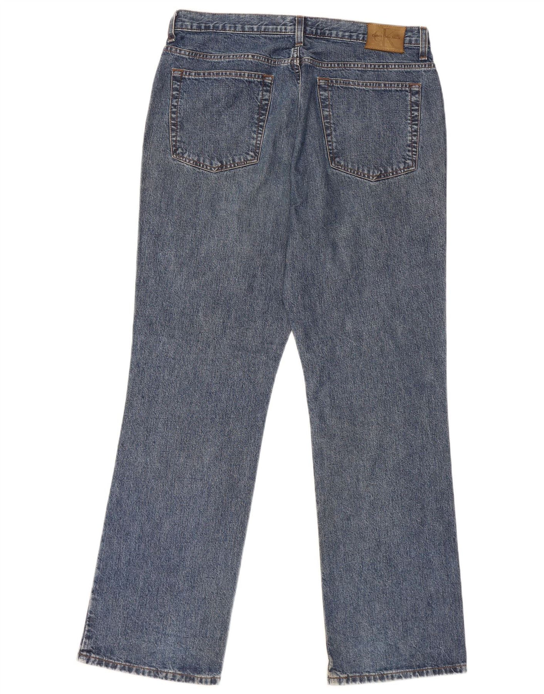 Męskie proste dżinsy Calvin Klein W34 L31 Niebieskie bawełniane