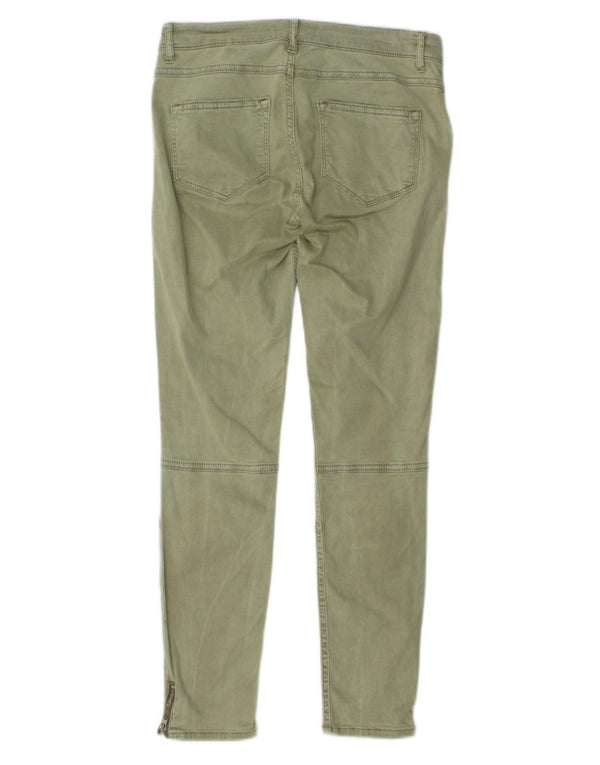 Damskie jeansy skinny Zara EU 36 XS W26 L27 Khaki Lyocell