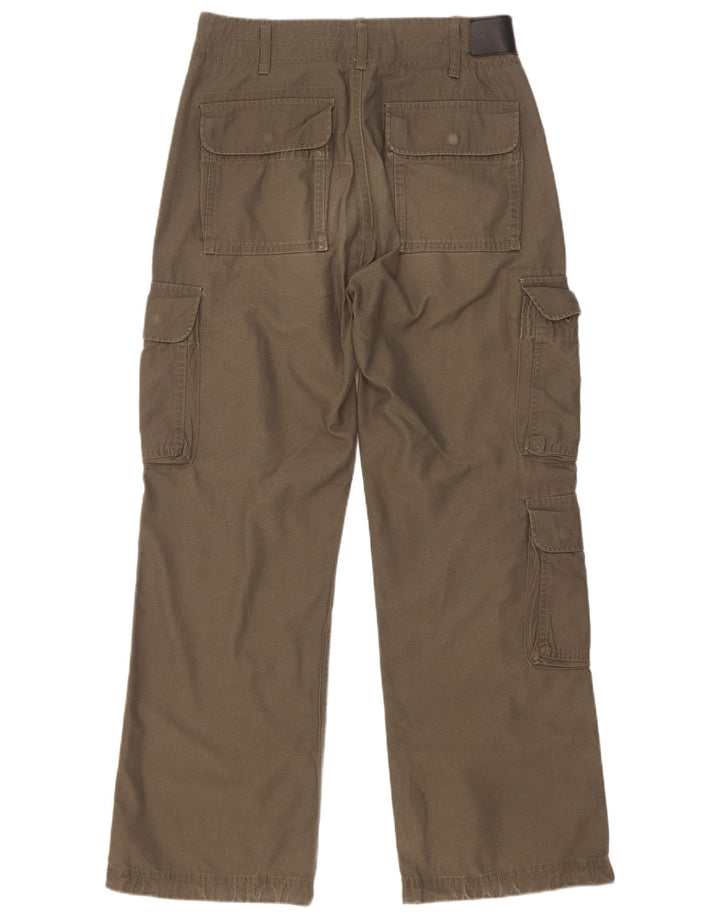Męskie proste spodnie cargo EMP, małe, W29 L31, khaki, poliester