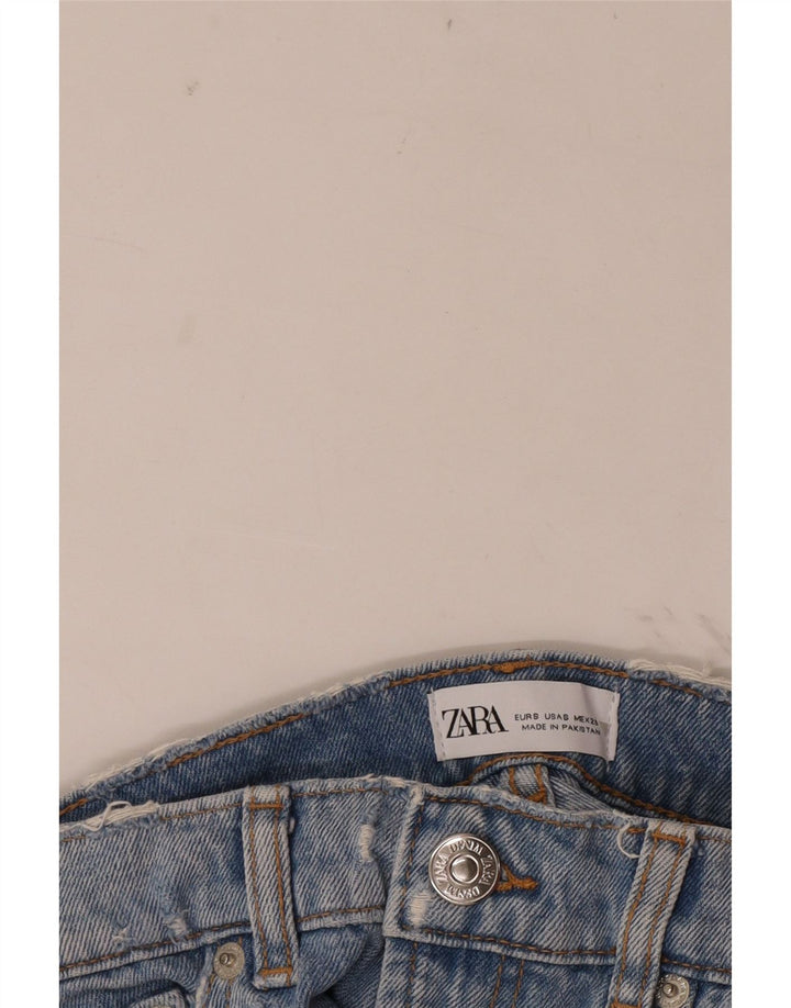 Damskie spodenki jeansowe Zara w trudnej sytuacji, małe W26 niebieskie