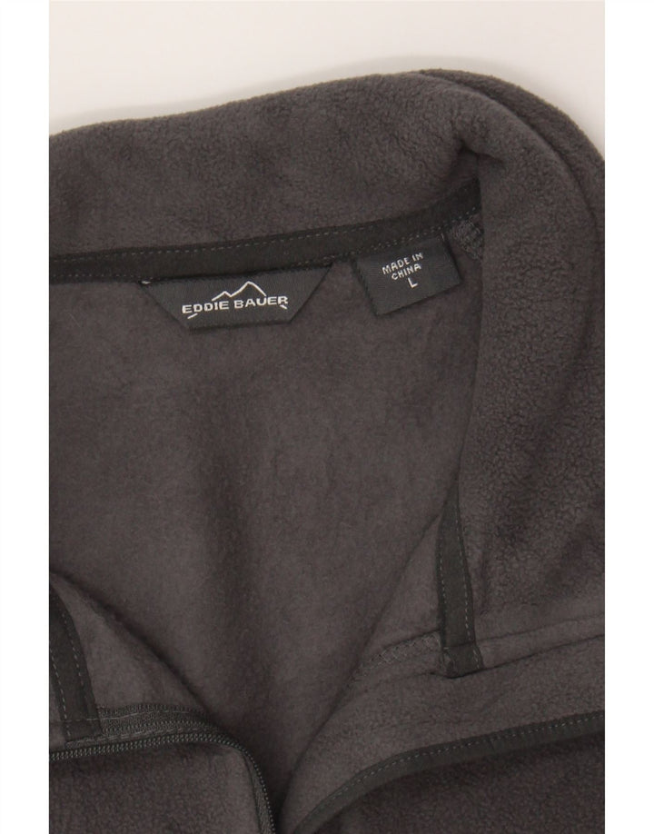 EDDIE BAUER Womens Fleece Jacket UK 16 Large Grey Polyester Vintage Eddie Bauer and Second-Hand Eddie Bauer from Messina Hembry 