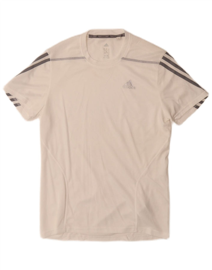 Adidas Męska koszulka Climalite Top XS, biały poliester