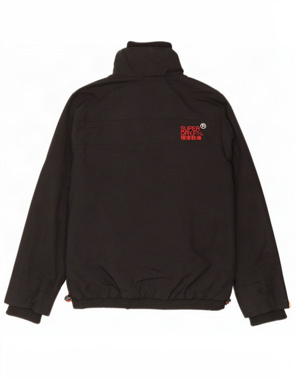 Męska kurtka przeciwdeszczowa Superdry The Windcheater Graphic UK 36 Small Black Nylon