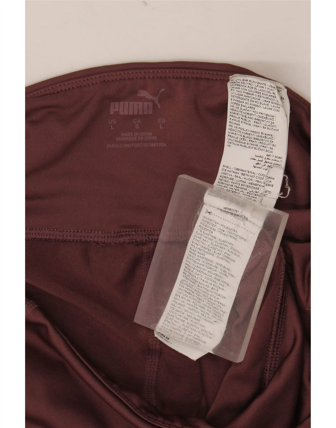 Damskie legginsy PUMA UK 16, duży, bordowy poliester