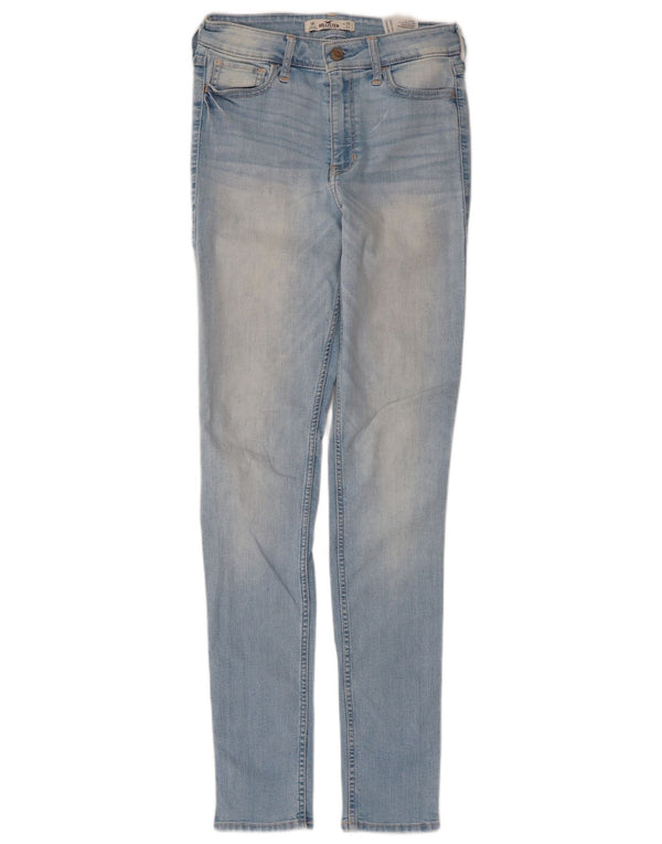 Damskie dżinsy rurki Hollister US 3 XS W26 L31 Niebieskie, bawełniane