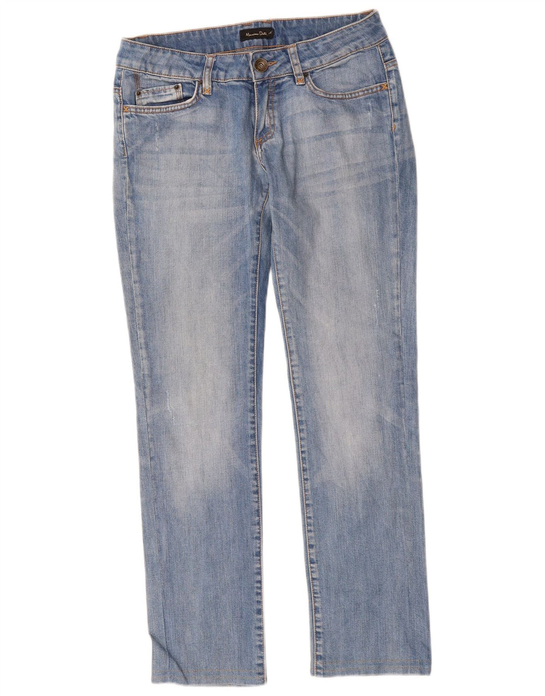 MASSIMO DUTTI Damskie jeansy slim EU 38 Small W28 L29 Niebieskie bawełniane