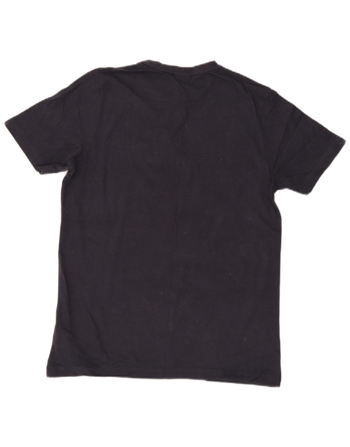 Męski T-shirt z grafiką Ellesse, duży, granatowy, bawełniany