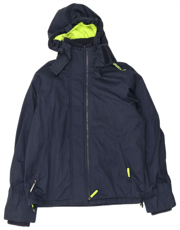 Męska kurtka wiatrówka Superdry Graphic UK 40, duża, granatowa