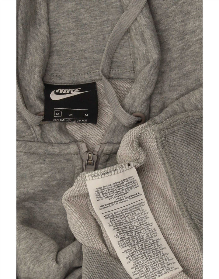 Męski sweter z kapturem i zamkiem błyskawicznym Nike, średnioszary, bawełniany w cętki