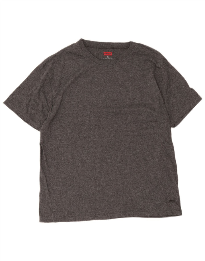 Koszulka męska Levi's Top UK 42/44, duża, szara bawełna