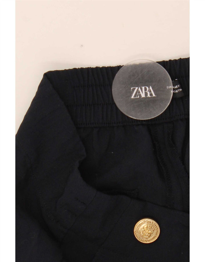 Damskie zwężane spodnie chino Zara, średnie W28 L26, granatowe, poliestrowe